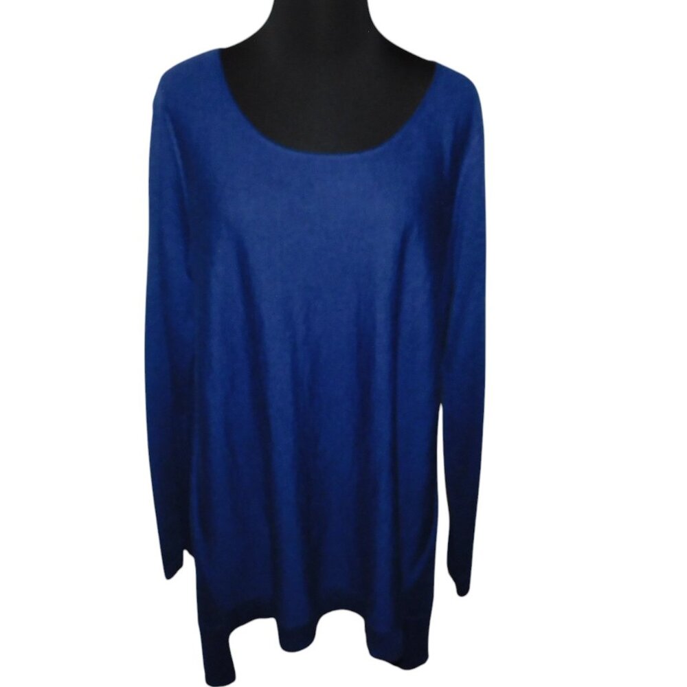 Eileen Fisher Scoop Neck High Low Sweater Size Large